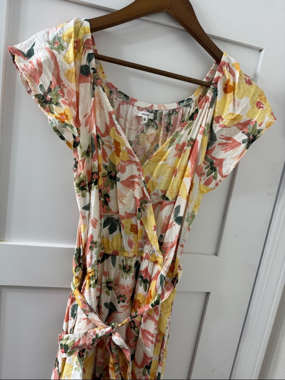 Maurices Floral Wrap Maxi Dress